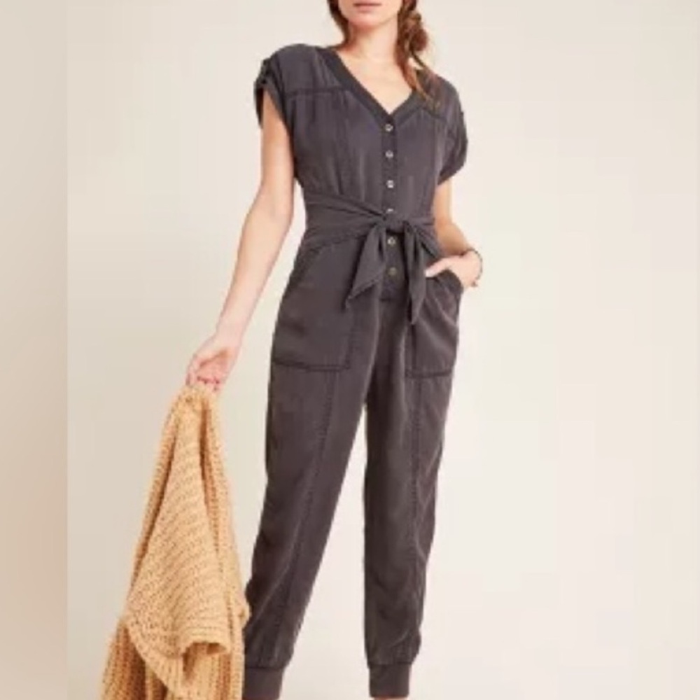 Anthropologie Huxley Utility Jogger Jumpsuit - Picture 7 of 8